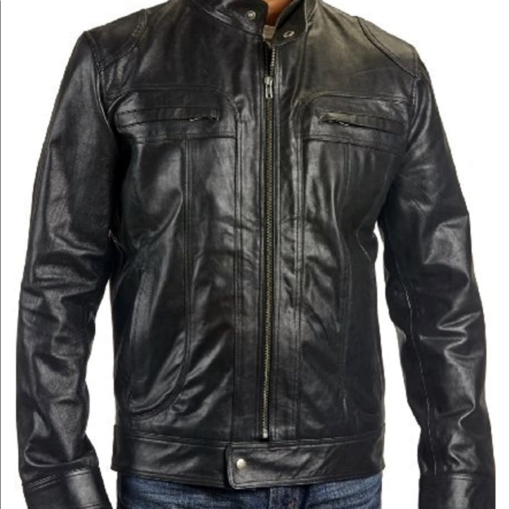 Men’s Sturdy Lambskin Leather Jacket